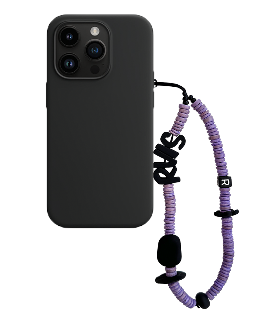 nature beads phone strap violet 르브아시스
