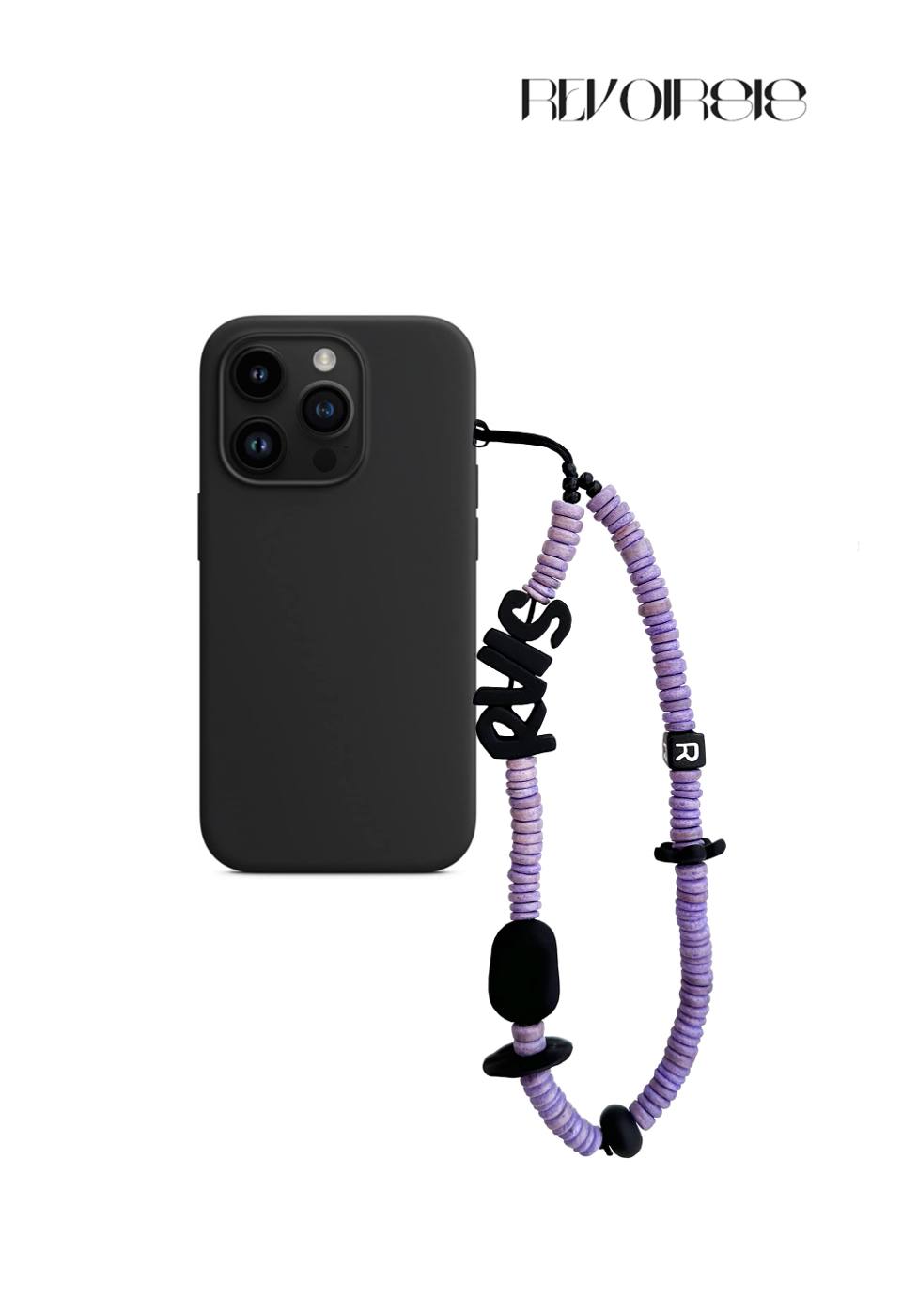 nature beads phone strap violet 르브아시스