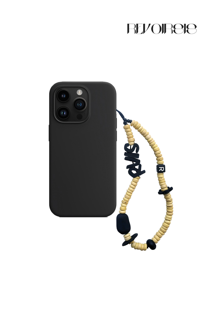 nature beads phone strap yellow 르브아시스